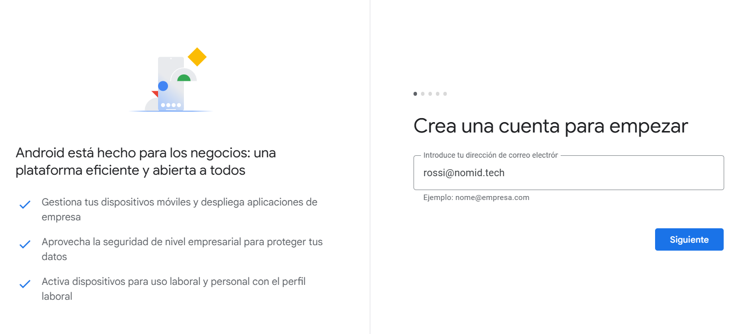 pantalla de selección de cuenta de Google que muestra varias cuentas disponibles