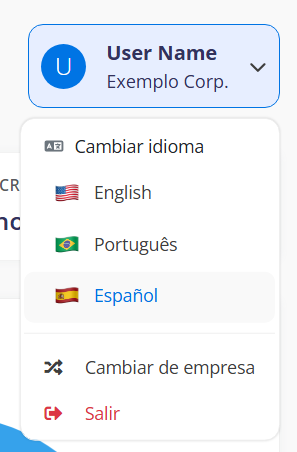 idioma del portal