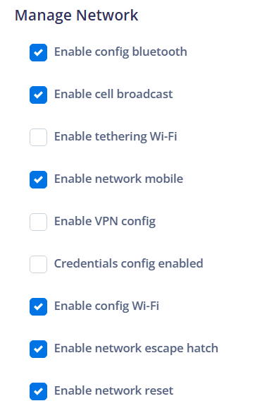 Manage Network