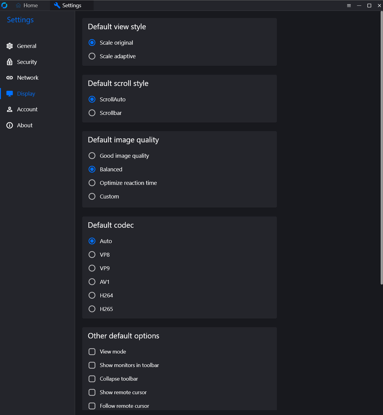 Image Quality Adjustments