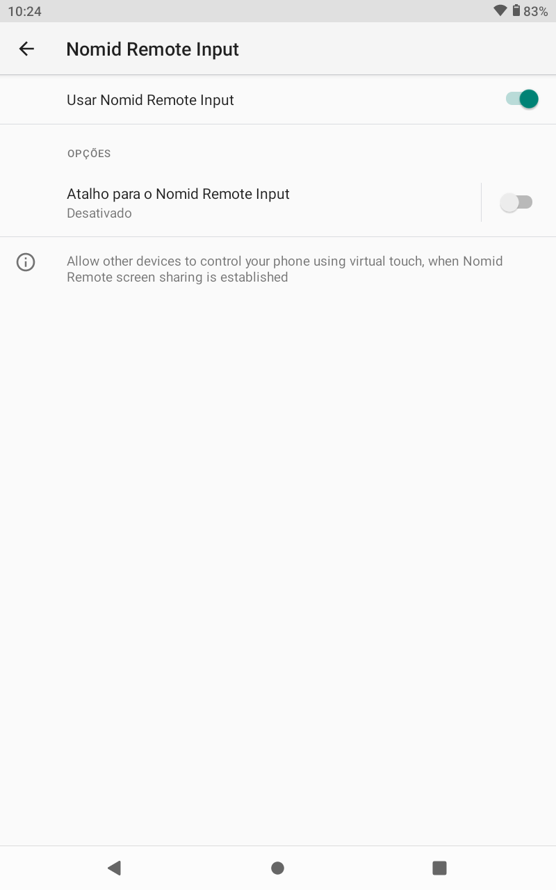 Activate the service to allow