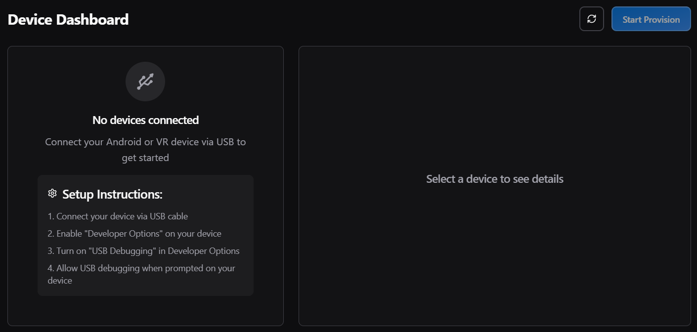Dashboard de dispositivos