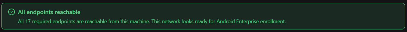 Endpoint alcanzable