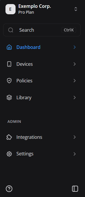 Side menu