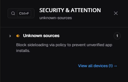 Unknown sources summary in en-US