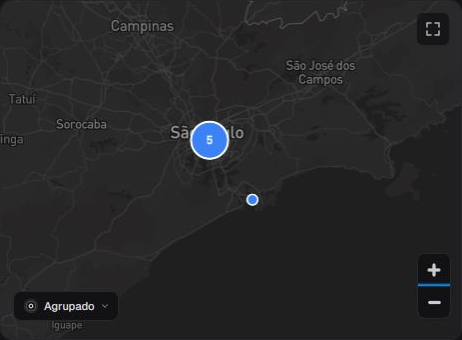 Mapa recogido en es-ES en modo Agrupado