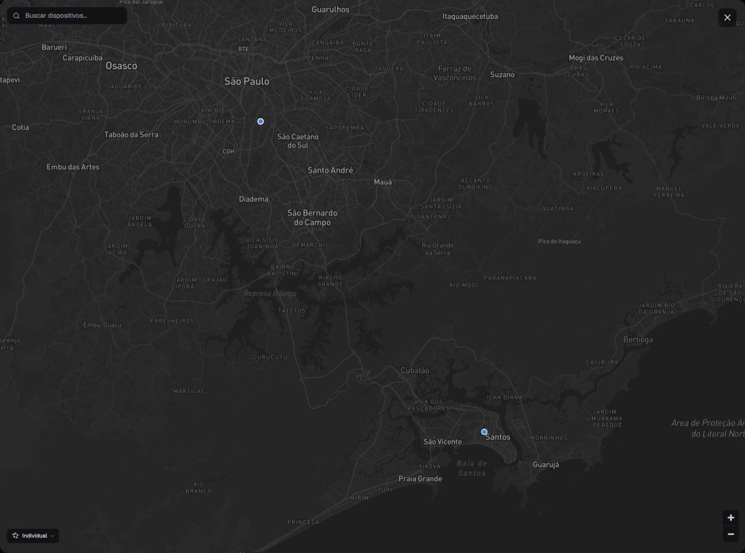 Mapa ampliado en es-ES en modo Individual