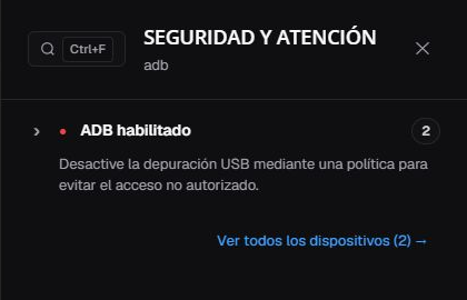 Resumen ADB activado en es-ES