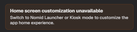 System Default alert
