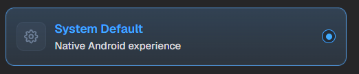 System Default