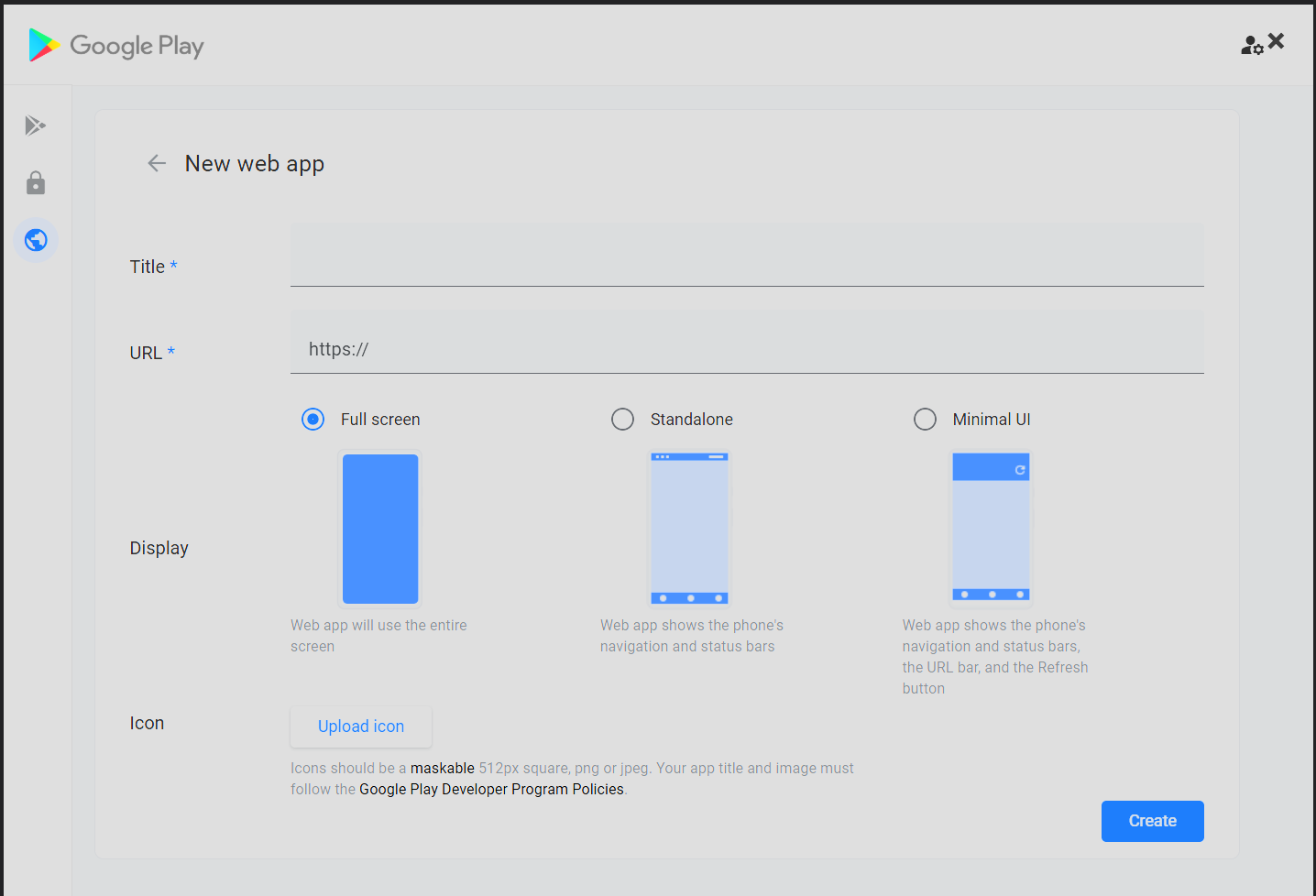 Create Web App