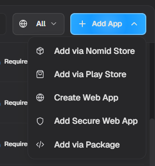 Add apps