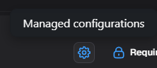 Configuração gerenciada do app