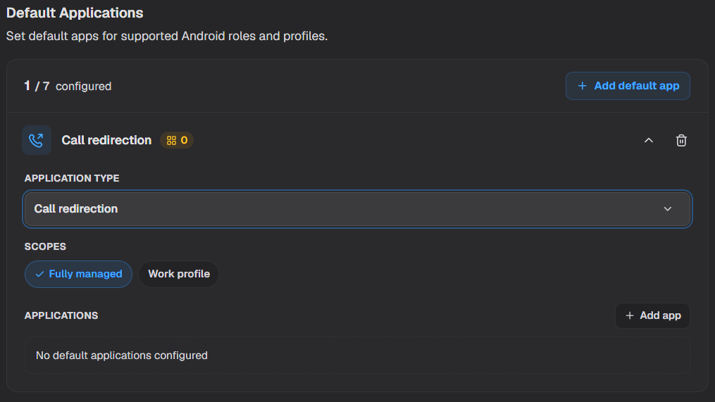 Default Applications