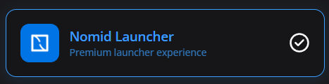 Opção Nomid Launcher
