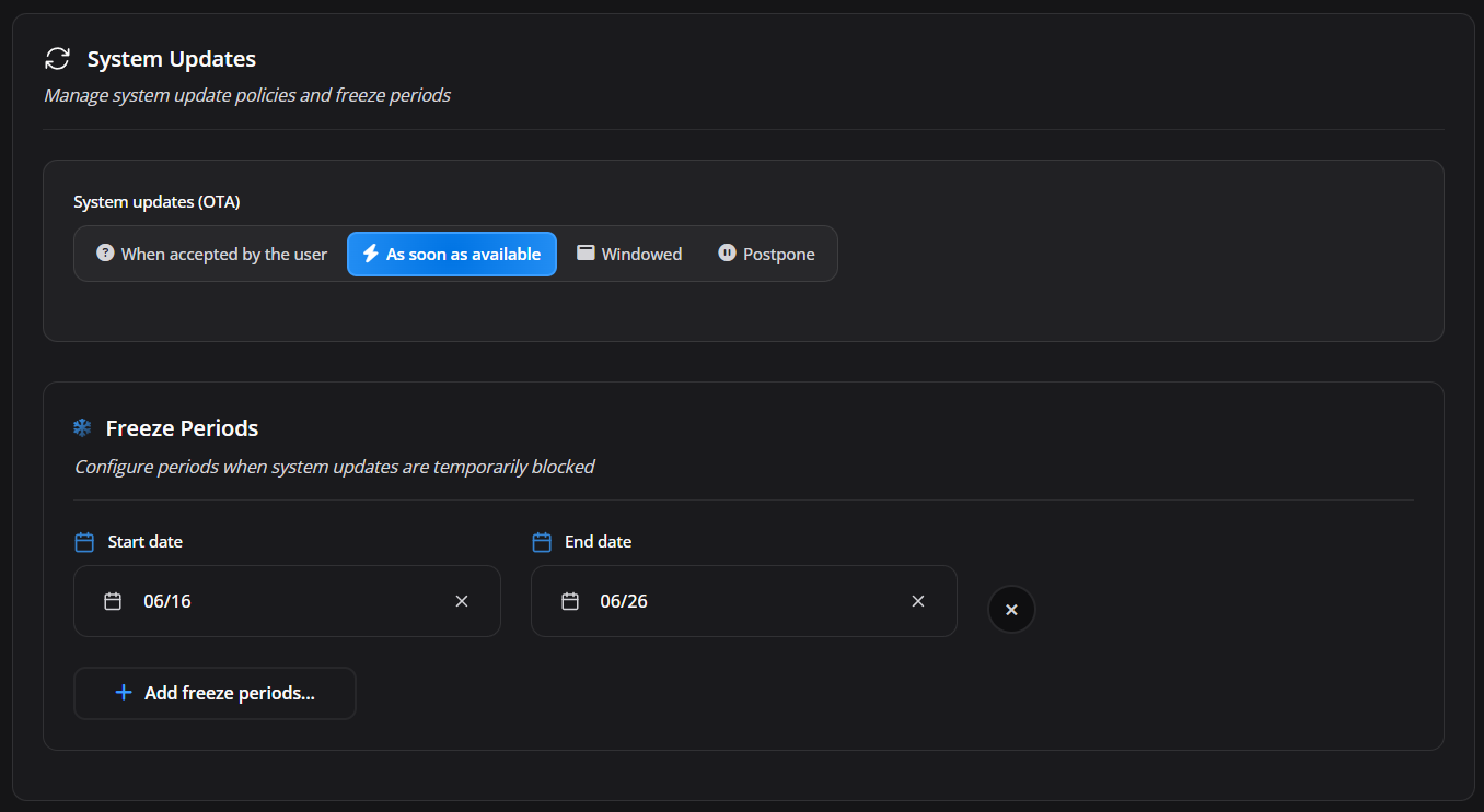 System Configuration