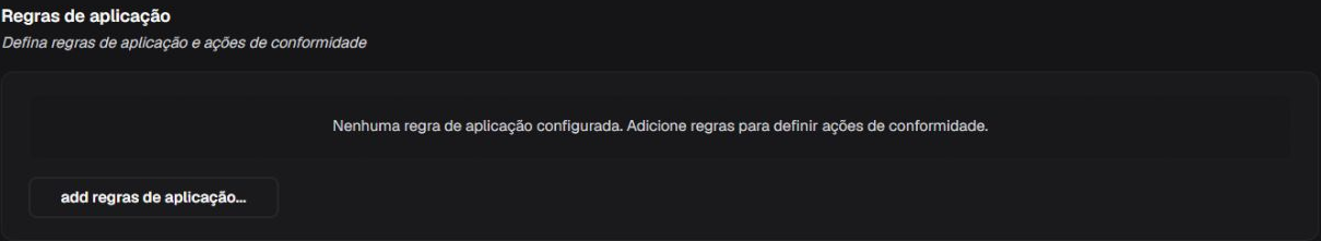Regras automáticas de segurança