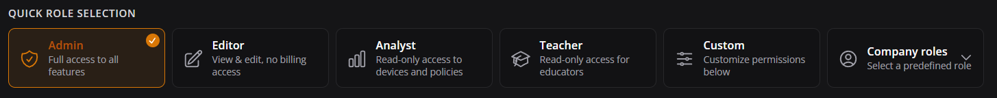 User Roles