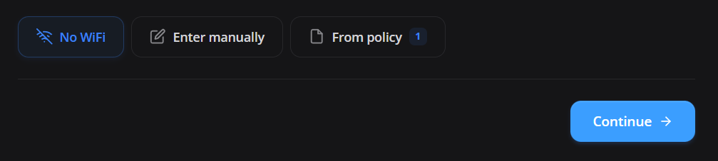 Opção No WiFi